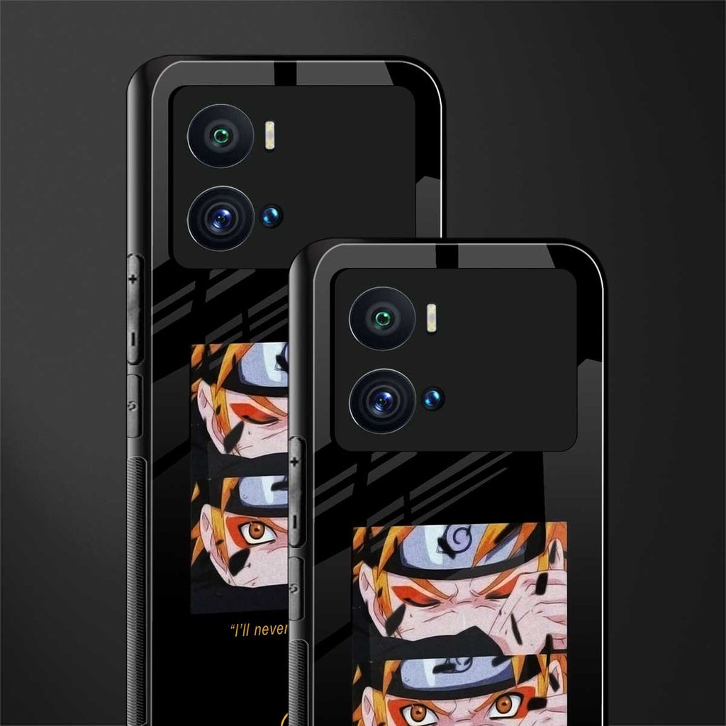 naruto motivation anime back phone cover | glass case for iQOO 9 Pro