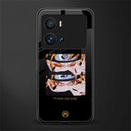 naruto motivation anime back phone cover | glass case for iQOO 9 Pro