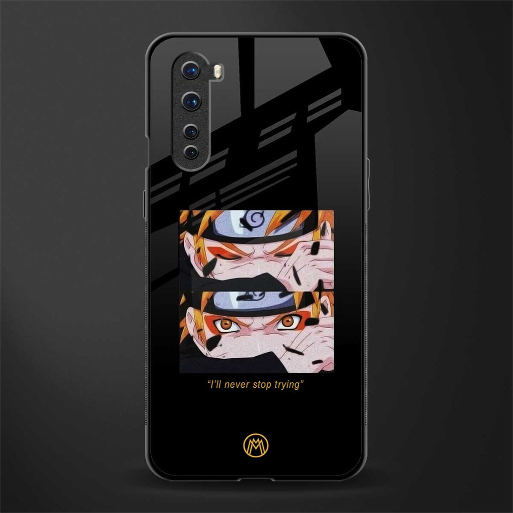 naruto motivation anime glass case for oneplus nord ac2001 image