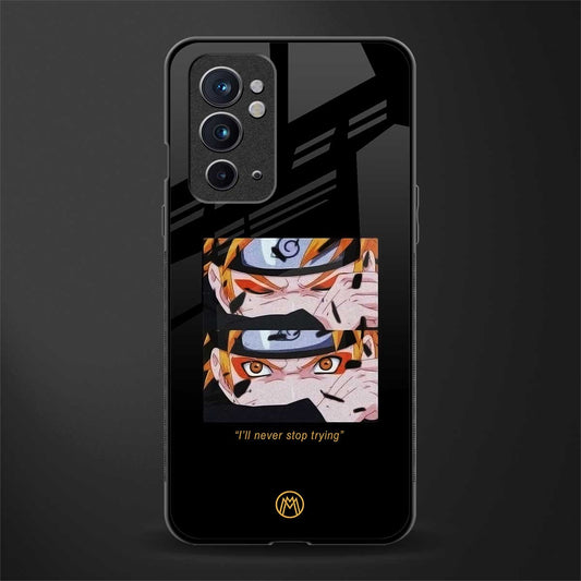 naruto motivation anime glass case for oneplus 9rt image