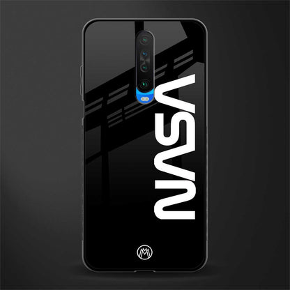 nasa black glass case for poco x2 image