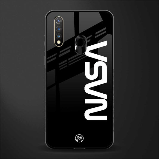 nasa black glass case for vivo u20 image