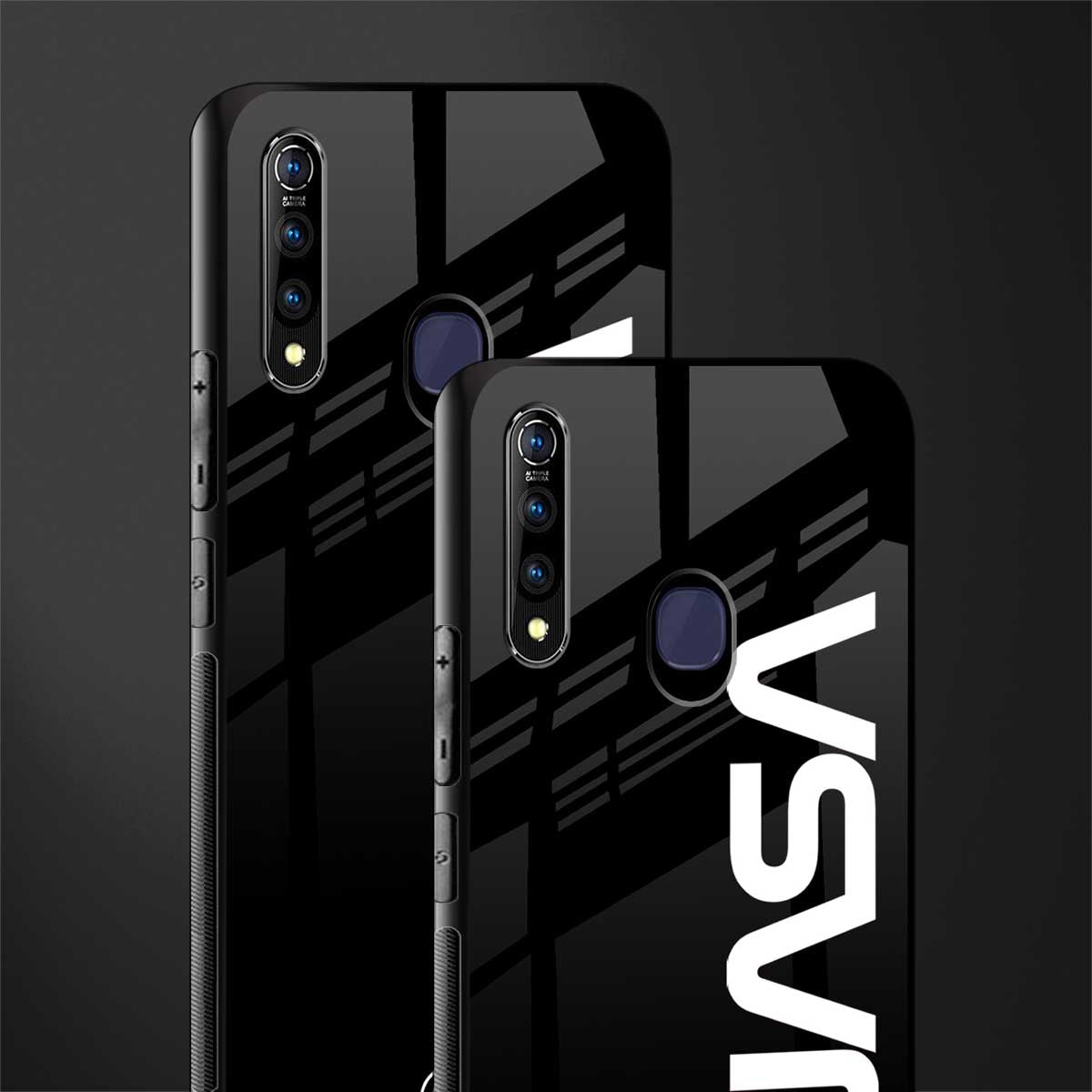 nasa black glass case for vivo z1 pro image-2