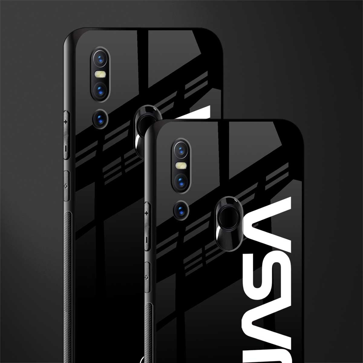 nasa black glass case for vivo v15 image-2