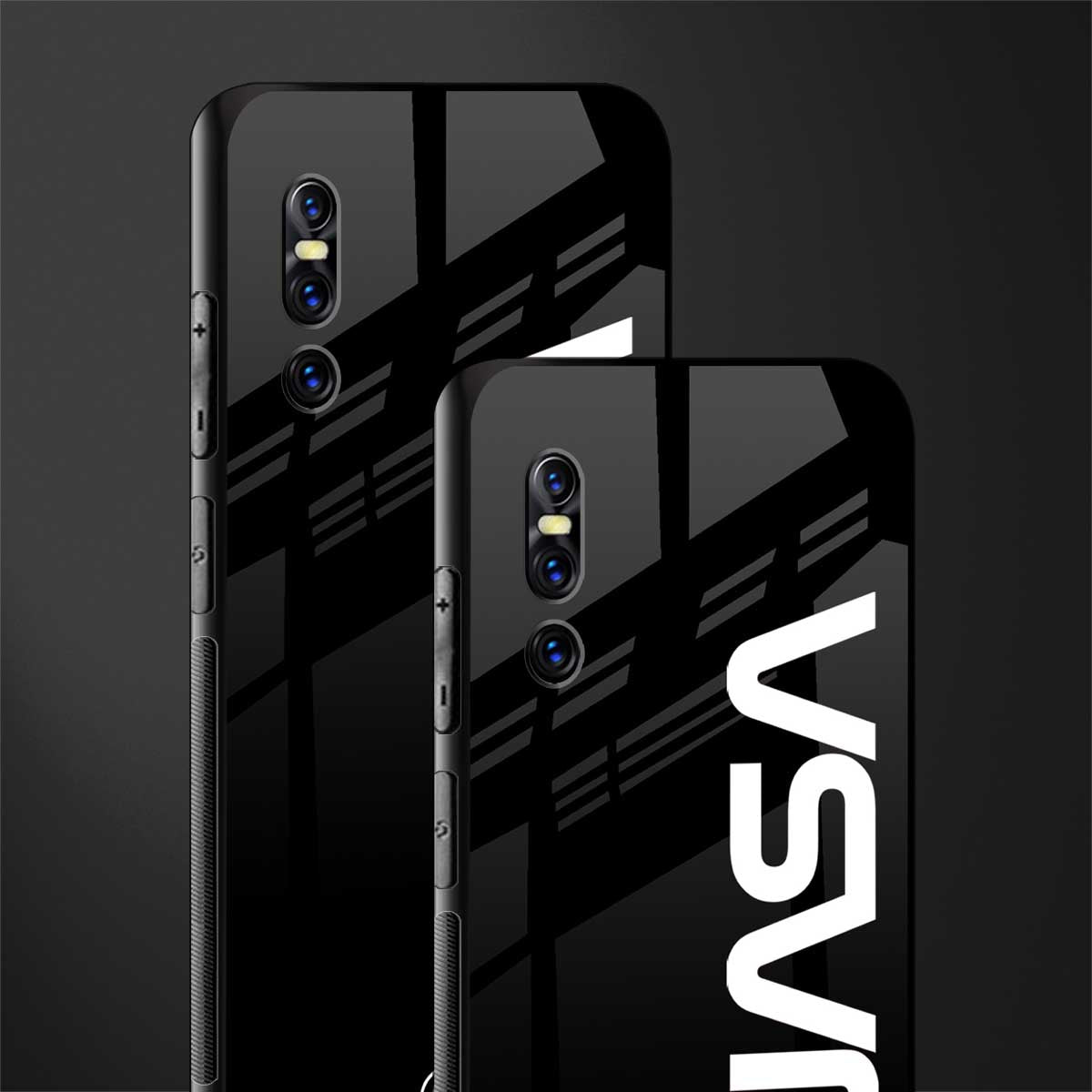 nasa black glass case for vivo v15 pro image-2