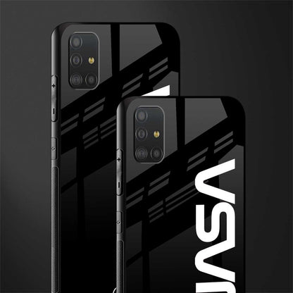 nasa black glass case for samsung galaxy a51 image-2