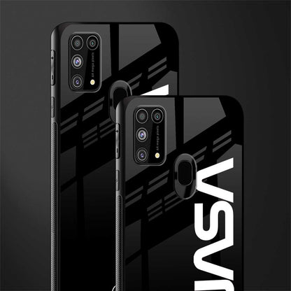 nasa black glass case for samsung galaxy m31 image-2