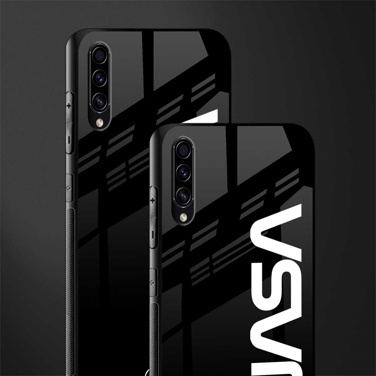 nasa black glass case for samsung galaxy a50 image-2