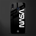 nasa black glass case for samsung galaxy a30 image