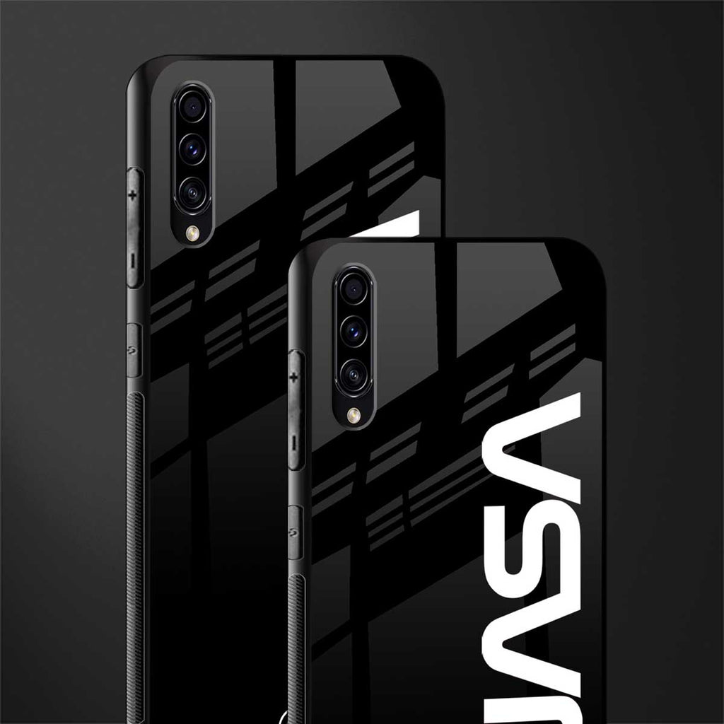 nasa black glass case for samsung galaxy a70 image-2