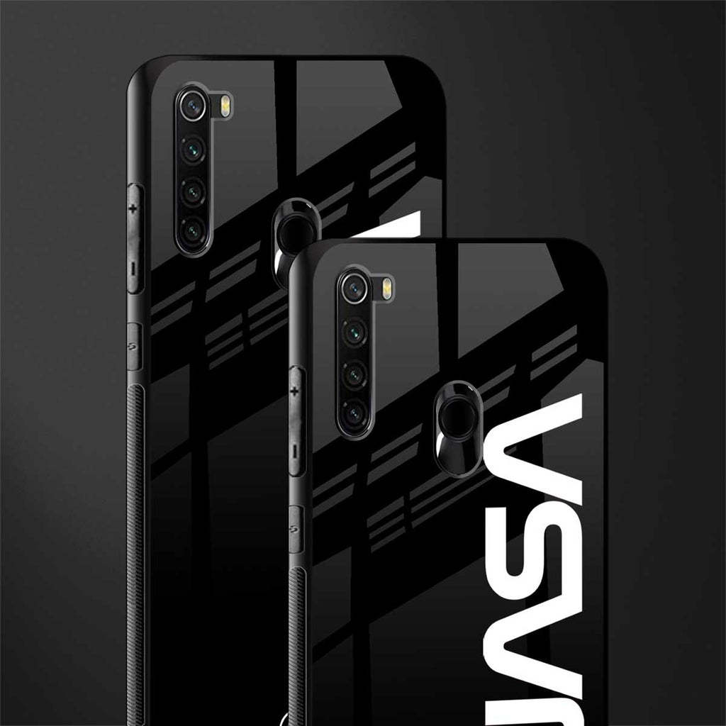 nasa black glass case for redmi note 8 image-2