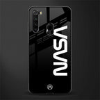nasa black glass case for redmi note 8 image