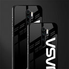 nasa black glass case for redmi note 8 pro image-2