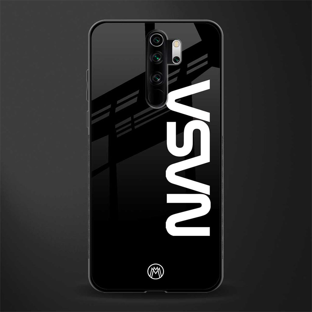 nasa black glass case for redmi note 8 pro image