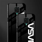 nasa black glass case for redmi note 9 pro image-2