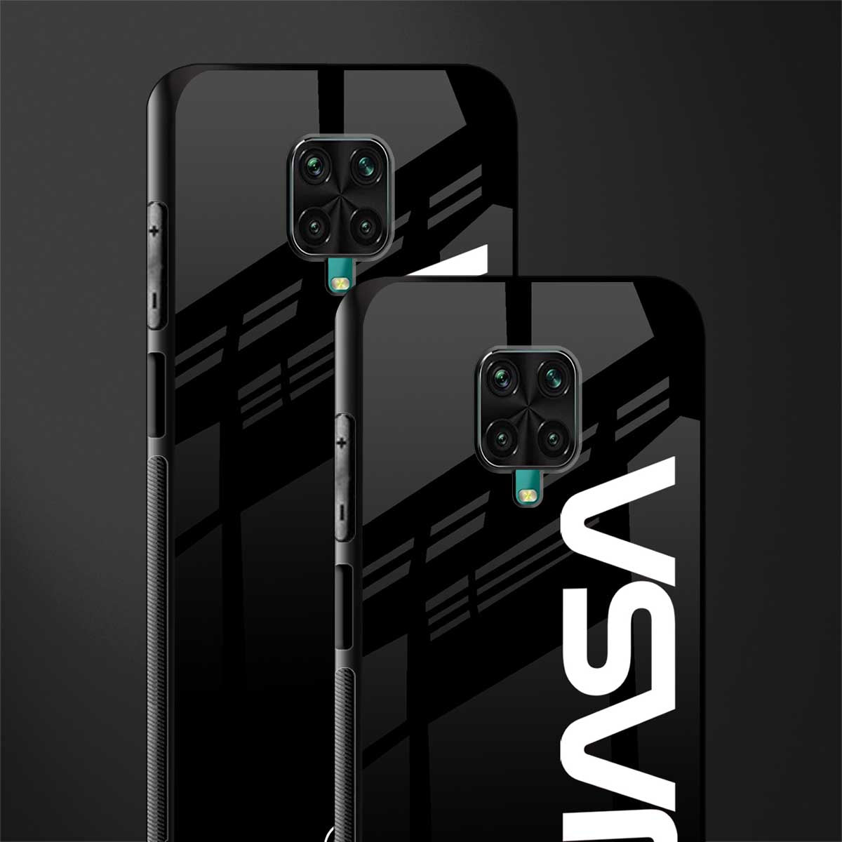 nasa black glass case for redmi note 9 pro image-2