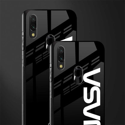 nasa black glass case for redmi note 7 pro image-2