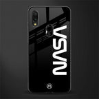 nasa black glass case for redmi note 7 image