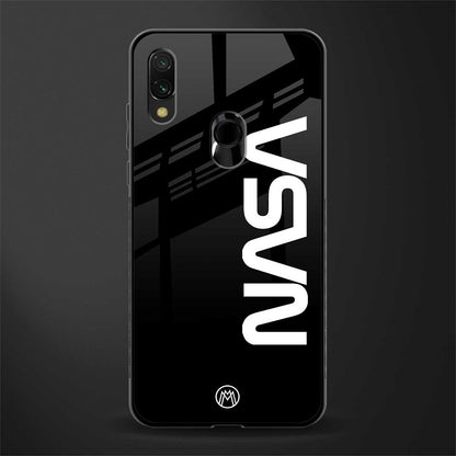 nasa black glass case for redmi note 7 pro image