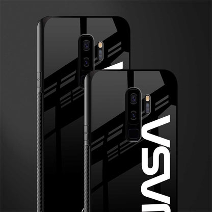 nasa black glass case for samsung galaxy s9 plus image-2