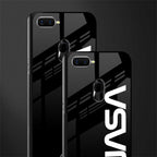 nasa black glass case for oppo a7 image-2