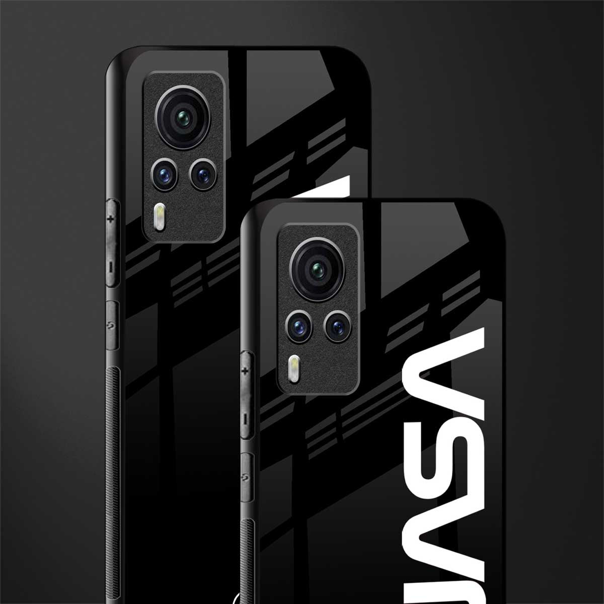 nasa black glass case for vivo x60 pro image-2