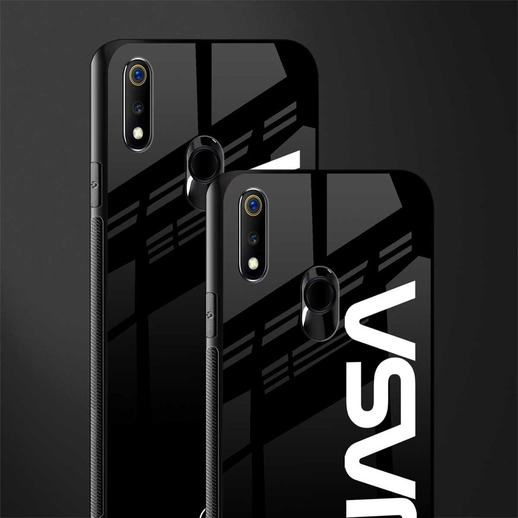nasa black glass case for realme 3 pro image-2
