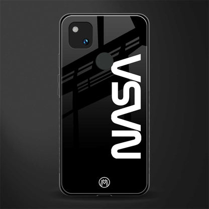 nasa black back phone cover | glass case for google pixel 4a 4g