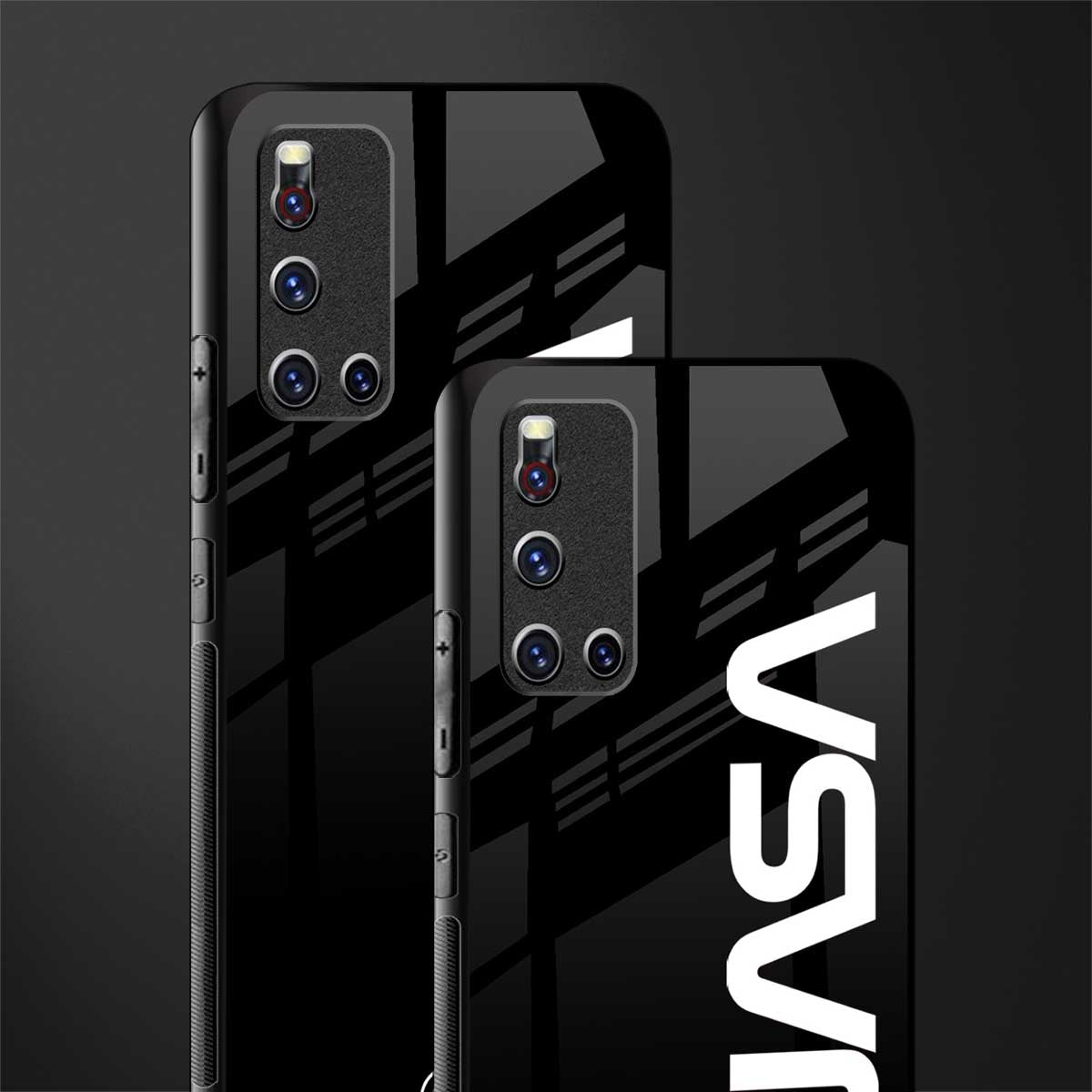 nasa black glass case for vivo v19 image-2