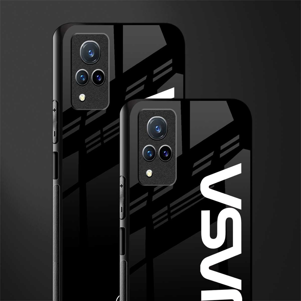 nasa black glass case for vivo v21 5g image-2