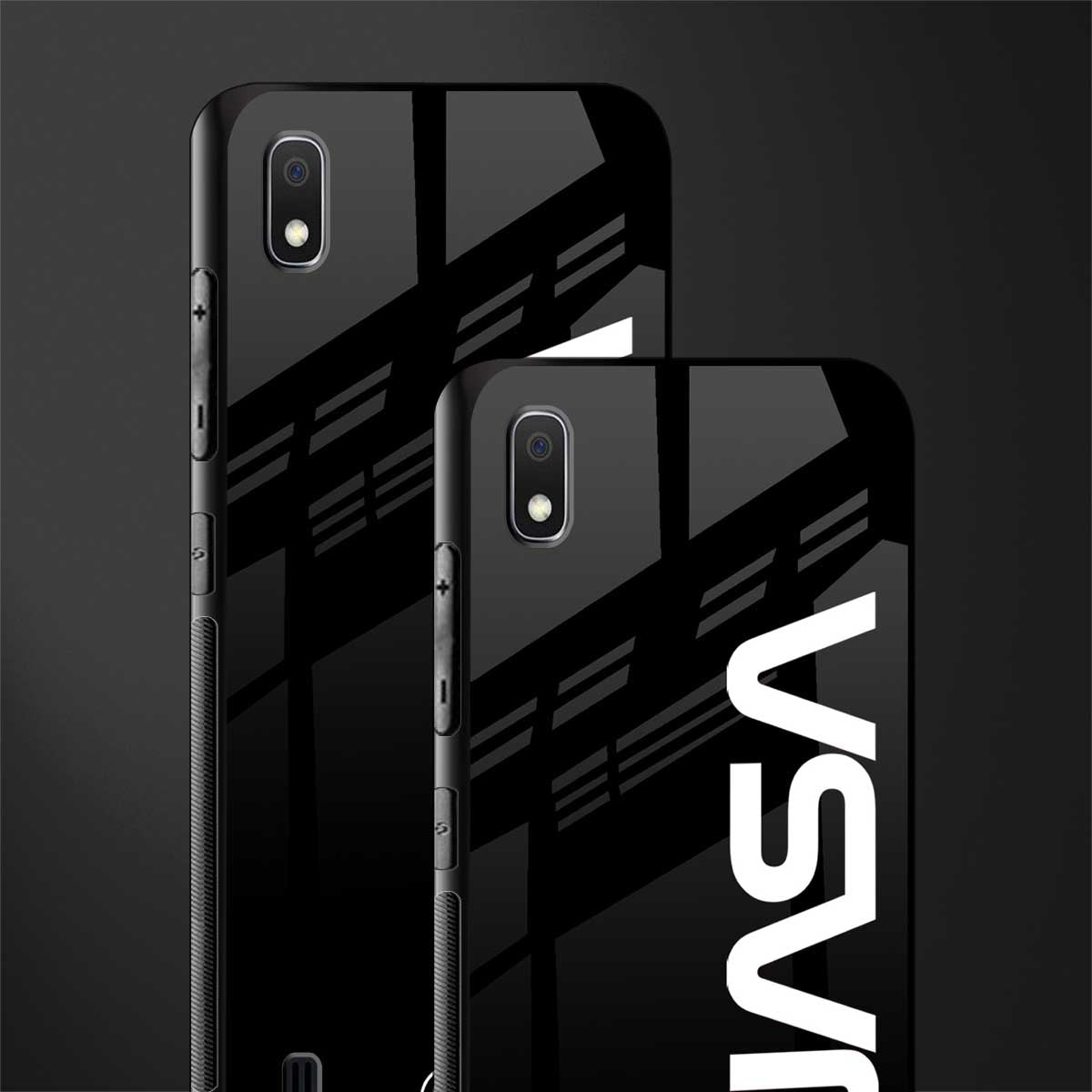 nasa black glass case for samsung galaxy a10 image-2