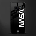 nasa black glass case for samsung galaxy note 9 image