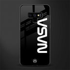 nasa black glass case for samsung galaxy note 9 image