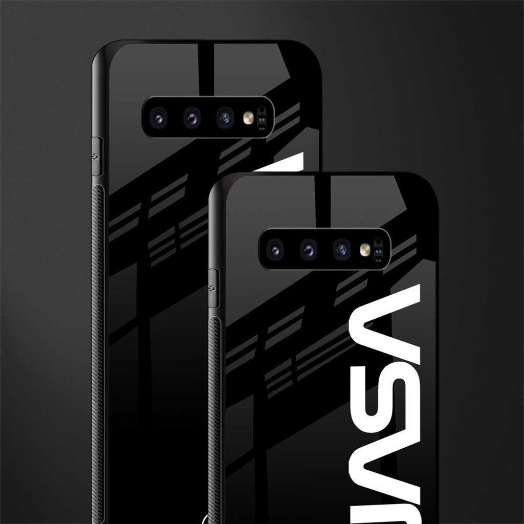 nasa black glass case for samsung galaxy s10 image-2