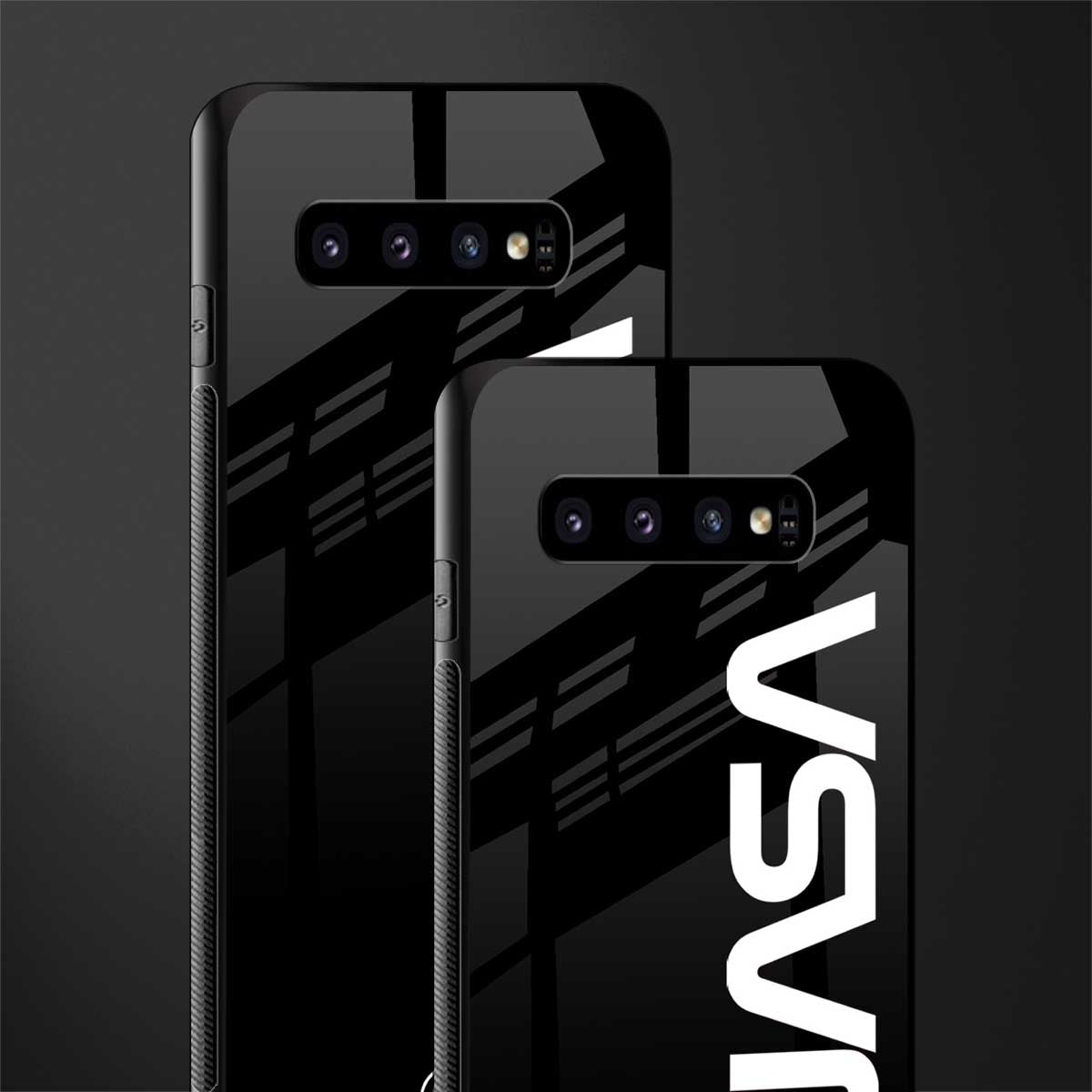 nasa black glass case for samsung galaxy s10 image-2