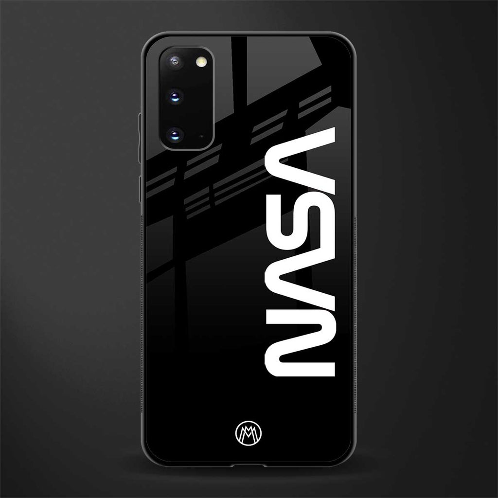 nasa black glass case for samsung galaxy s20 image