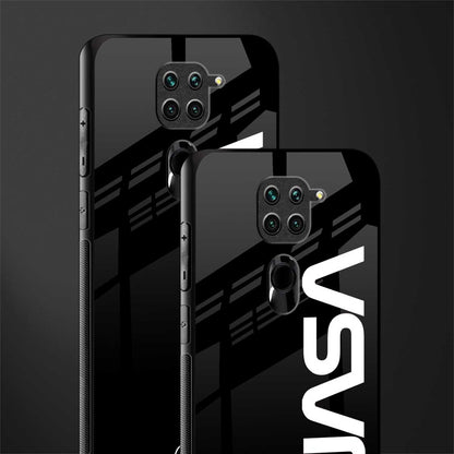 nasa black glass case for redmi note 9 image-2