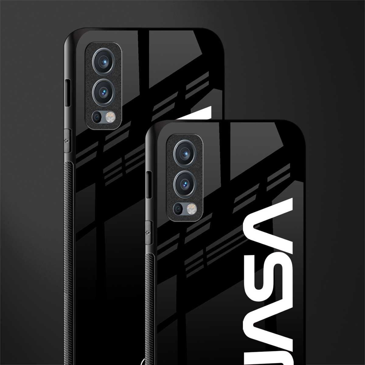 nasa black glass case for oneplus nord 2 5g image-2