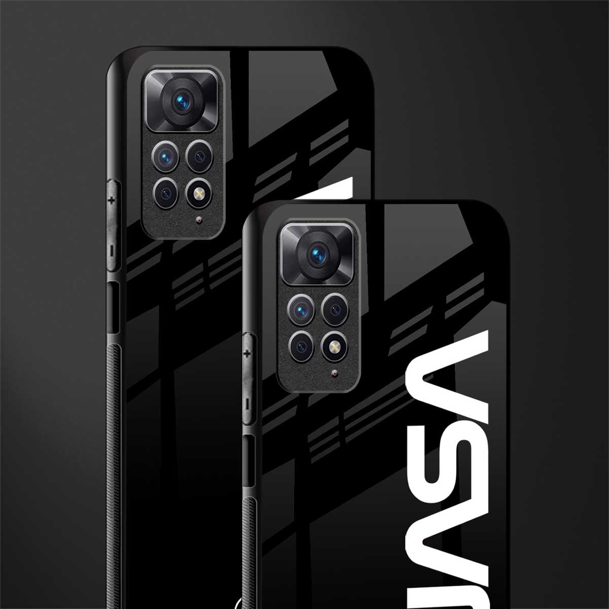 nasa black glass case for redmi note 11s image-2
