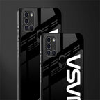 nasa black glass case for samsung galaxy a21s image-2