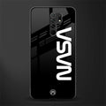nasa black glass case for poco m2 image