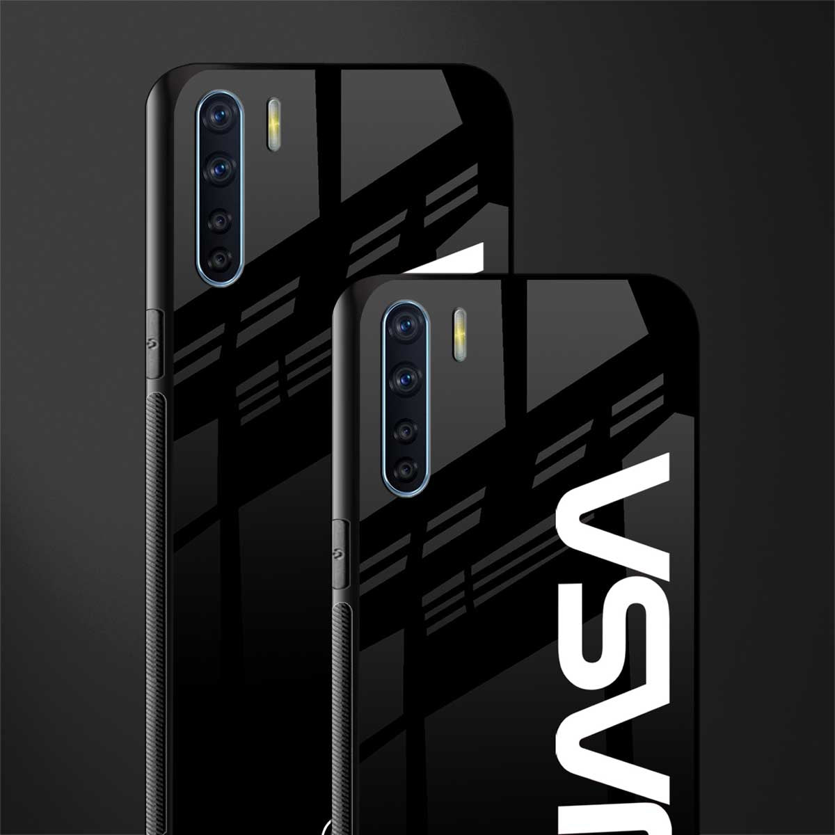 nasa black glass case for oppo f15 image-2