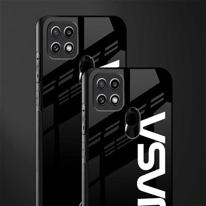 nasa black glass case for oppo a15 image-2
