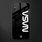 nasa black glass case for redmi 9i image