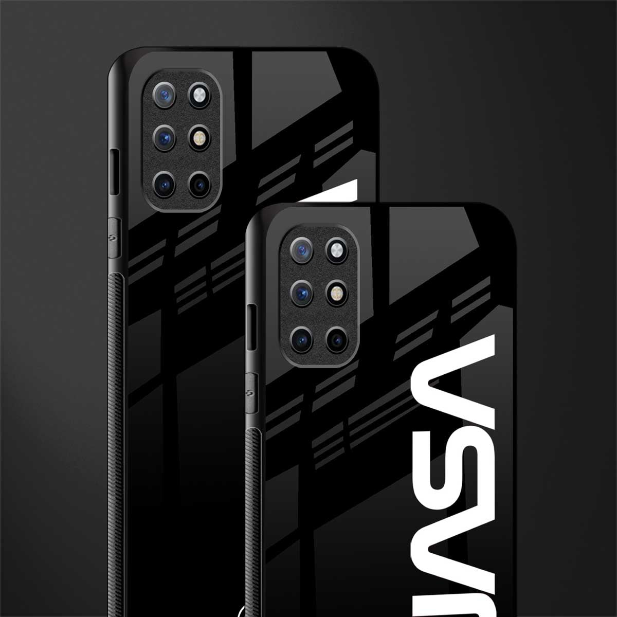nasa black glass case for oneplus 8t image-2