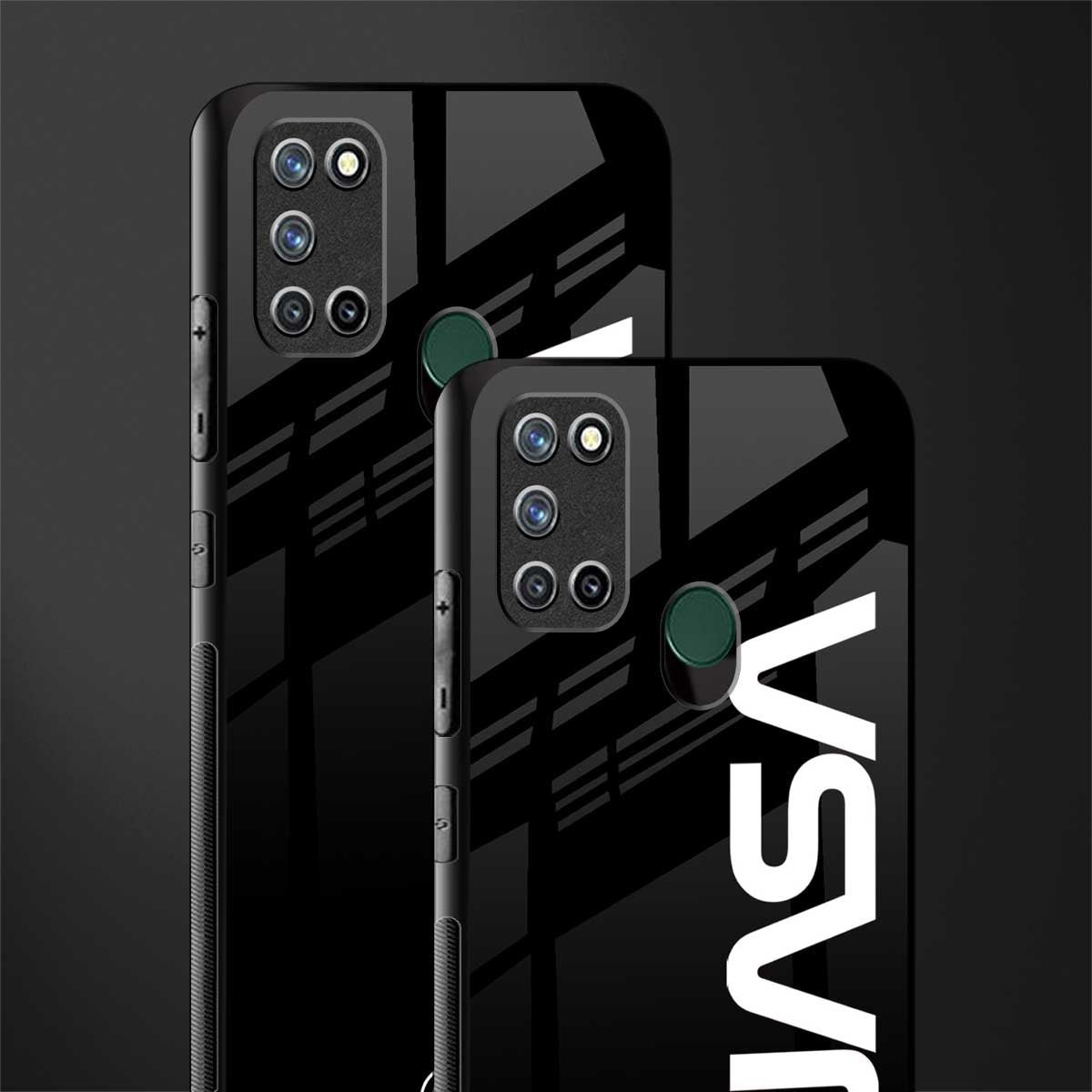 nasa black glass case for realme 7i image-2