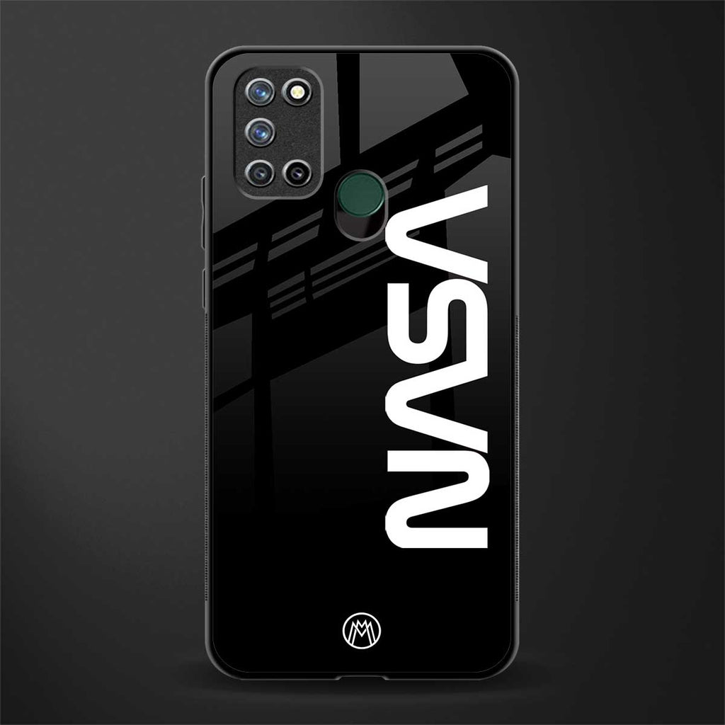 nasa black glass case for realme 7i image