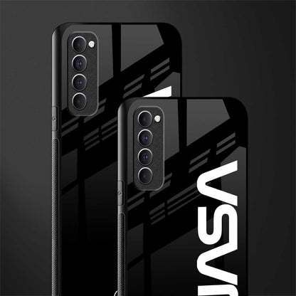 nasa black glass case for oppo reno 4 pro image-2