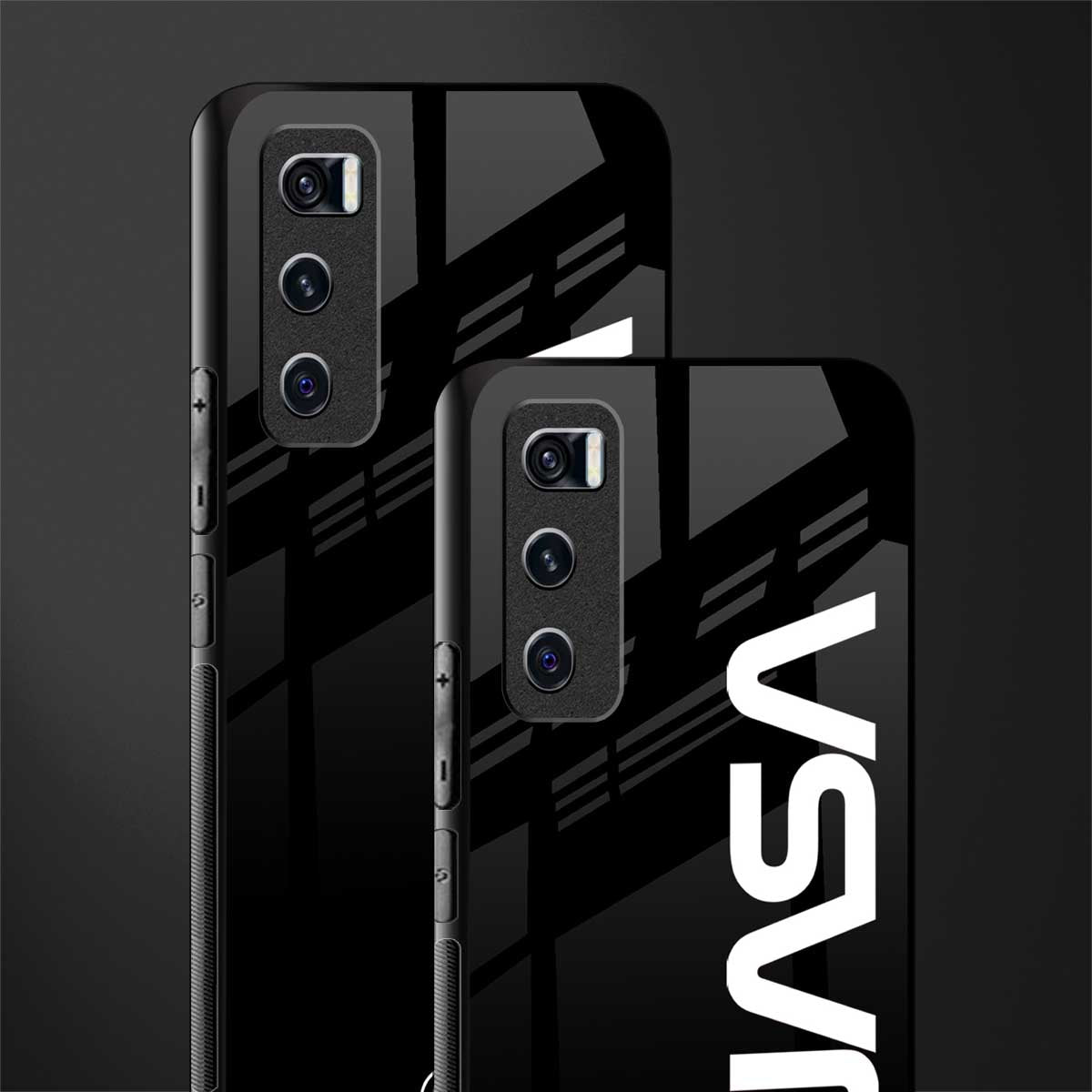 nasa black glass case for vivo v20 se image-2