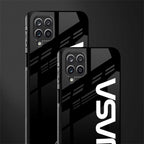 nasa black glass case for samsung galaxy m12 image-2